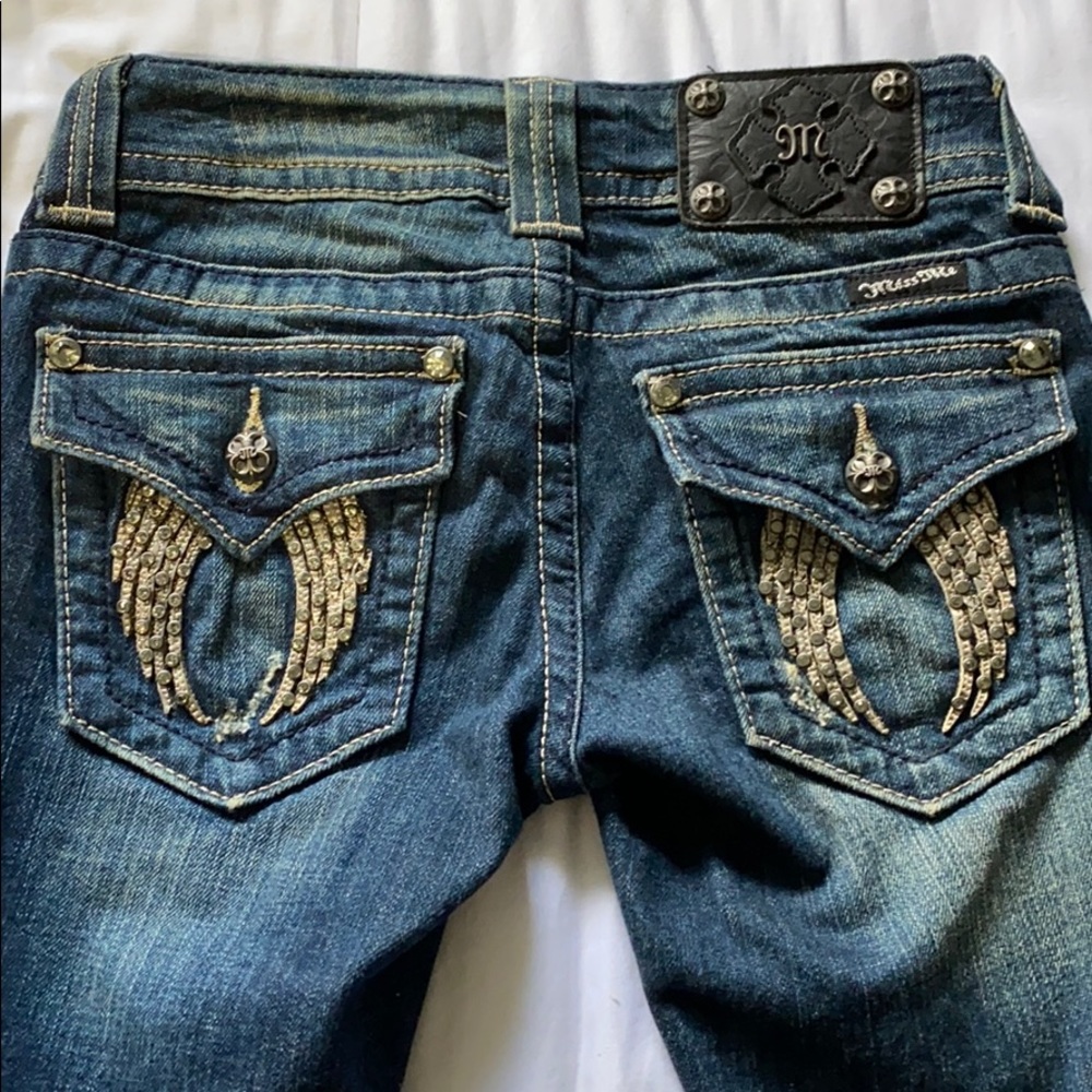 Miss Me Jeans bootcut Angel wings
